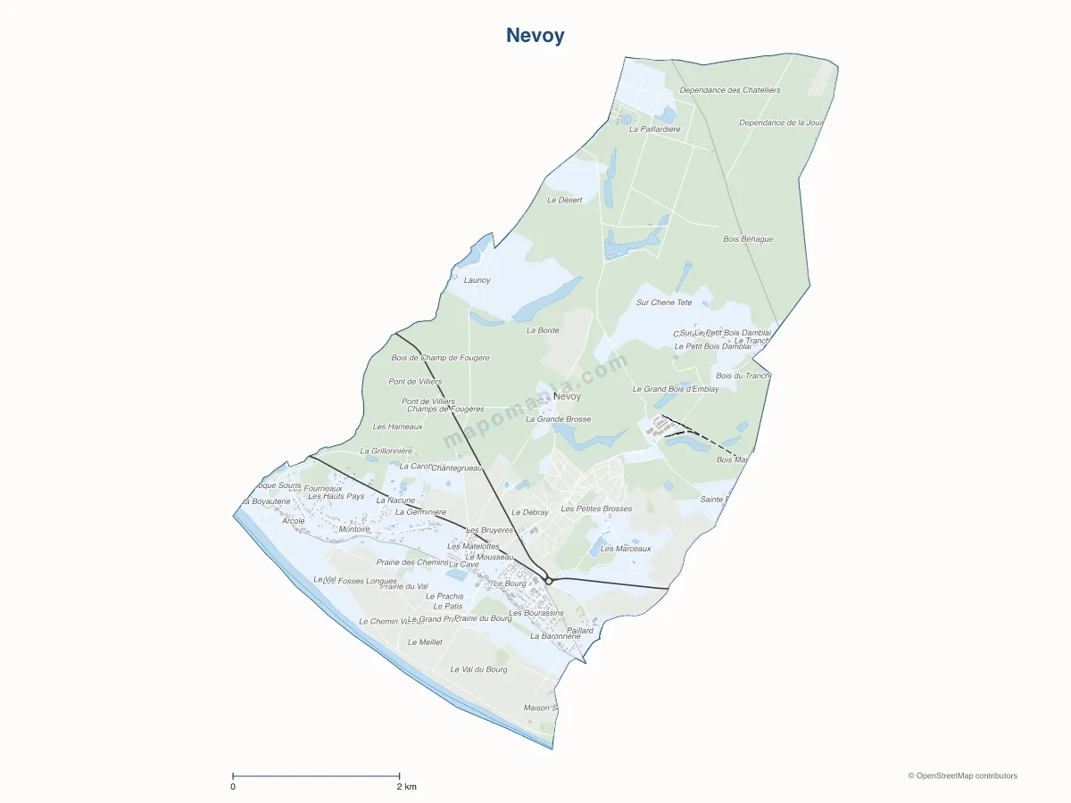 Carte de Nevoy à personnaliser