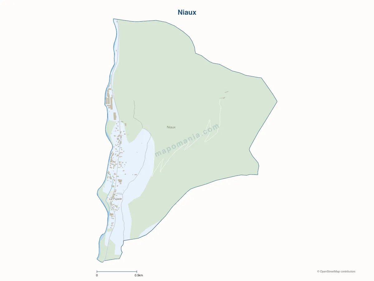 Carte de Niaux à personnaliser