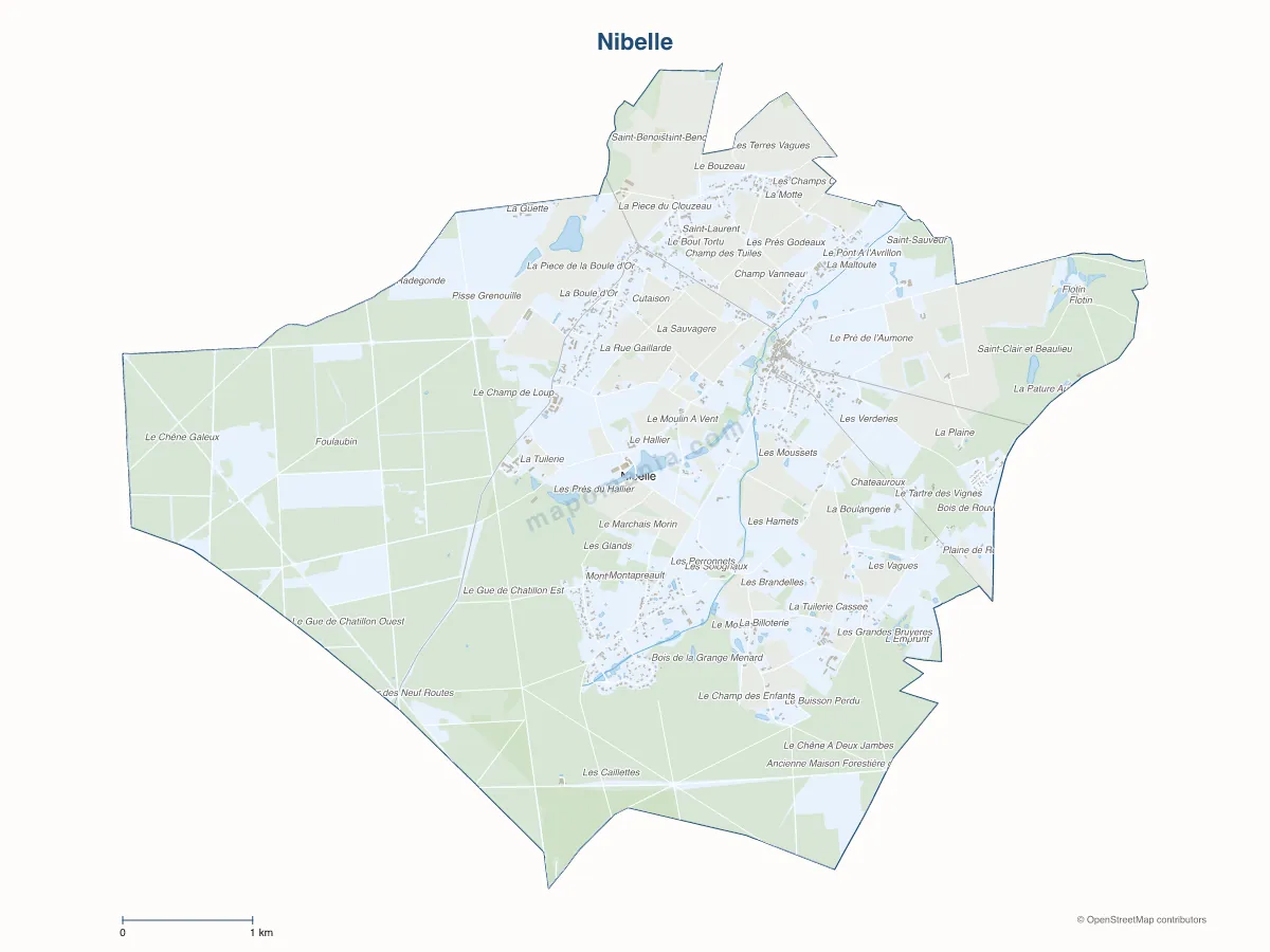 Carte de Nibelle à personnaliser