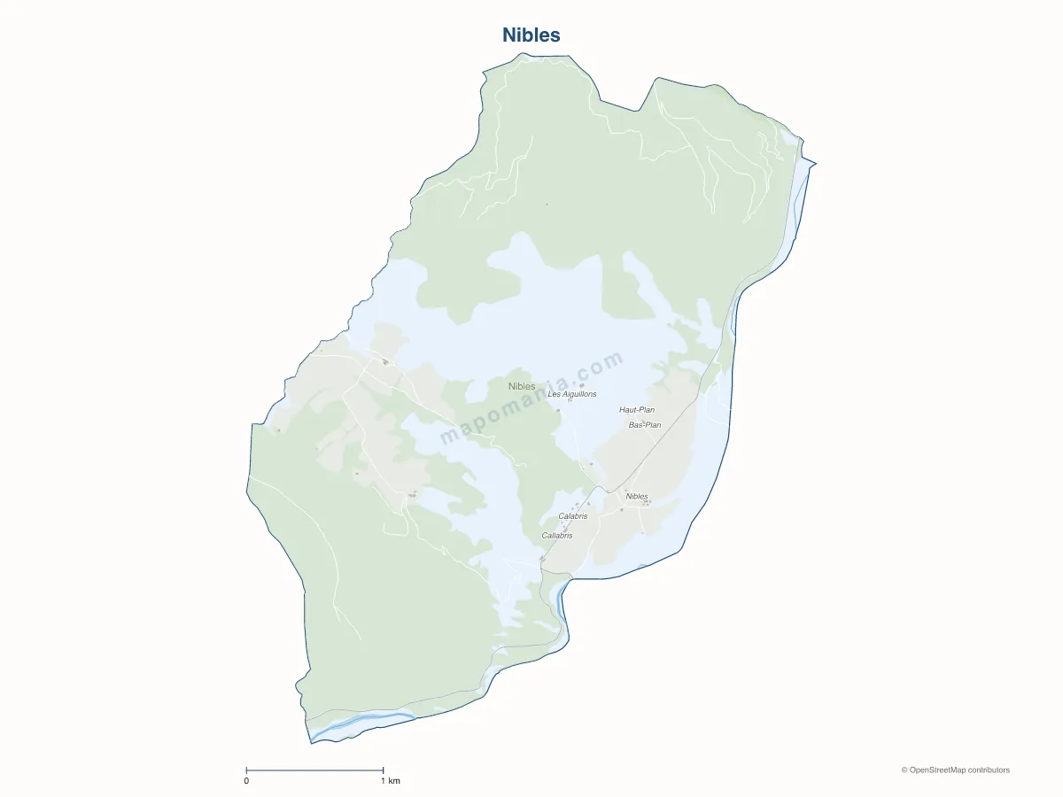Carte de Nibles à personnaliser