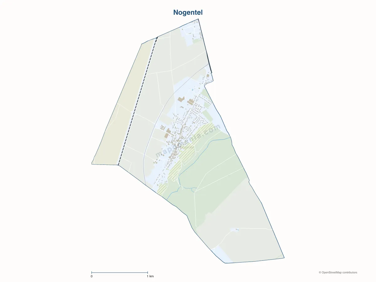 Carte de Nogentel à personnaliser