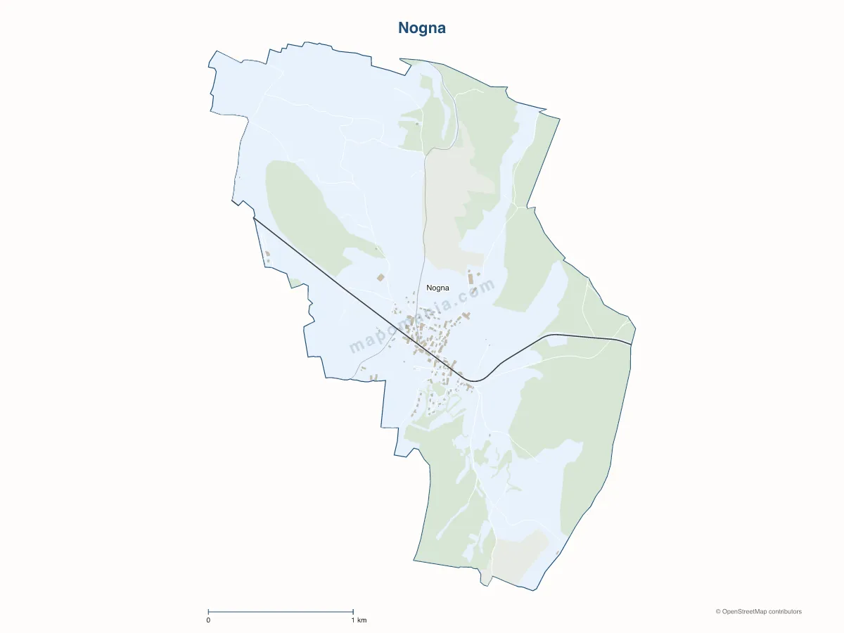 Carte de Nogna à personnaliser