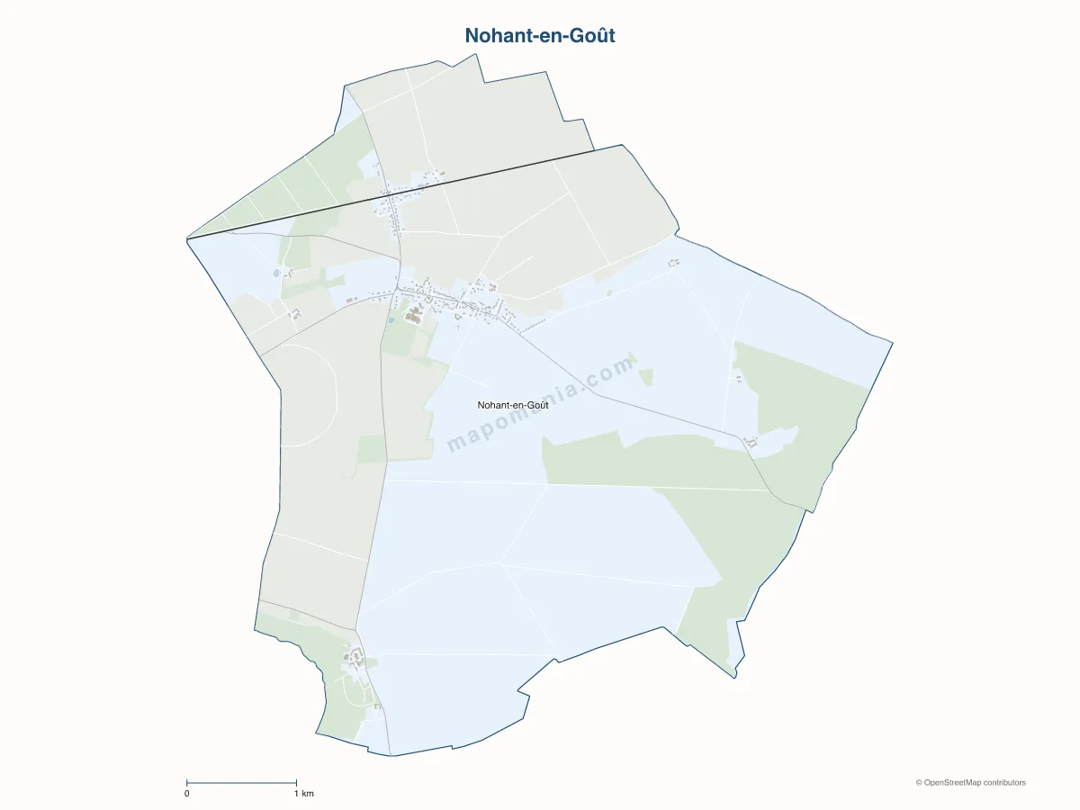 Carte de Nohant-en-Goût à personnaliser