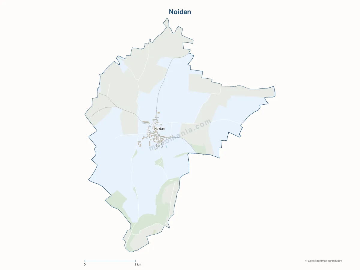 Carte de Noidan à personnaliser