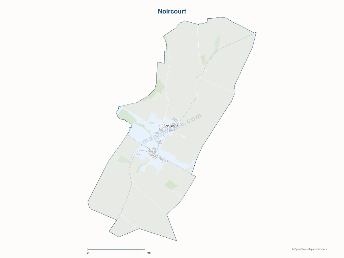 Carte de Noircourt à personnaliser
