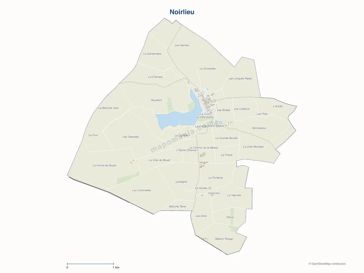 Carte de Noirlieu à personnaliser