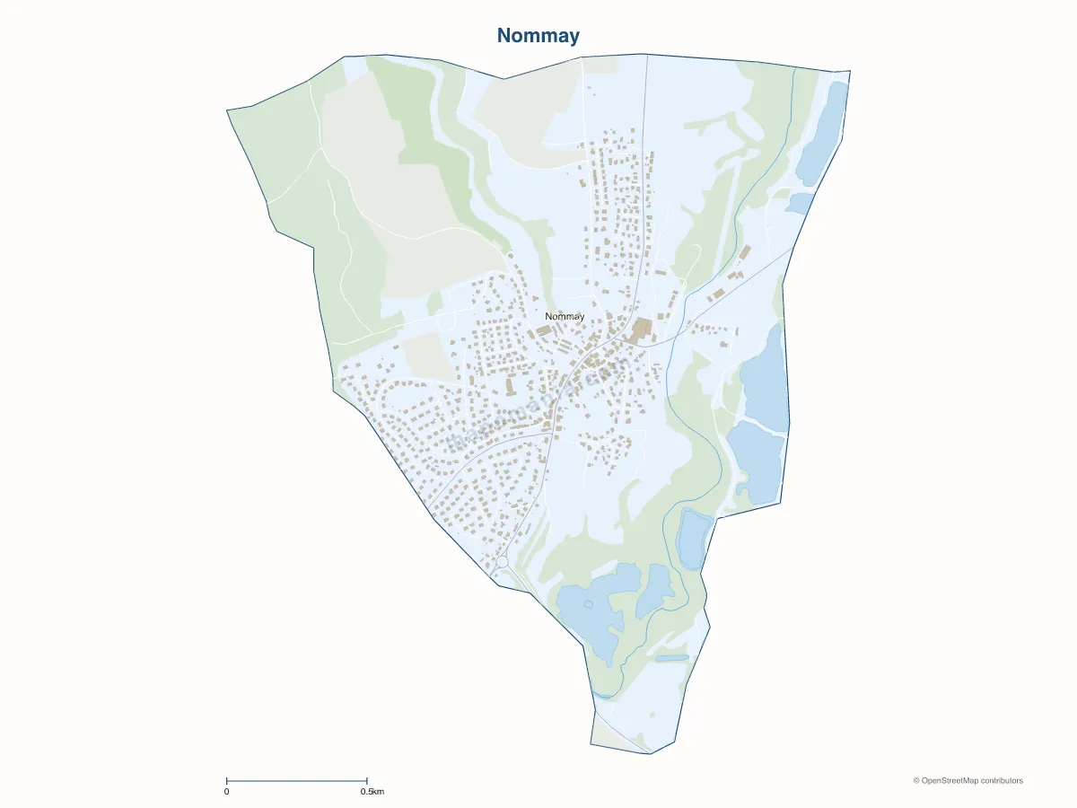 Carte de Nommay à personnaliser