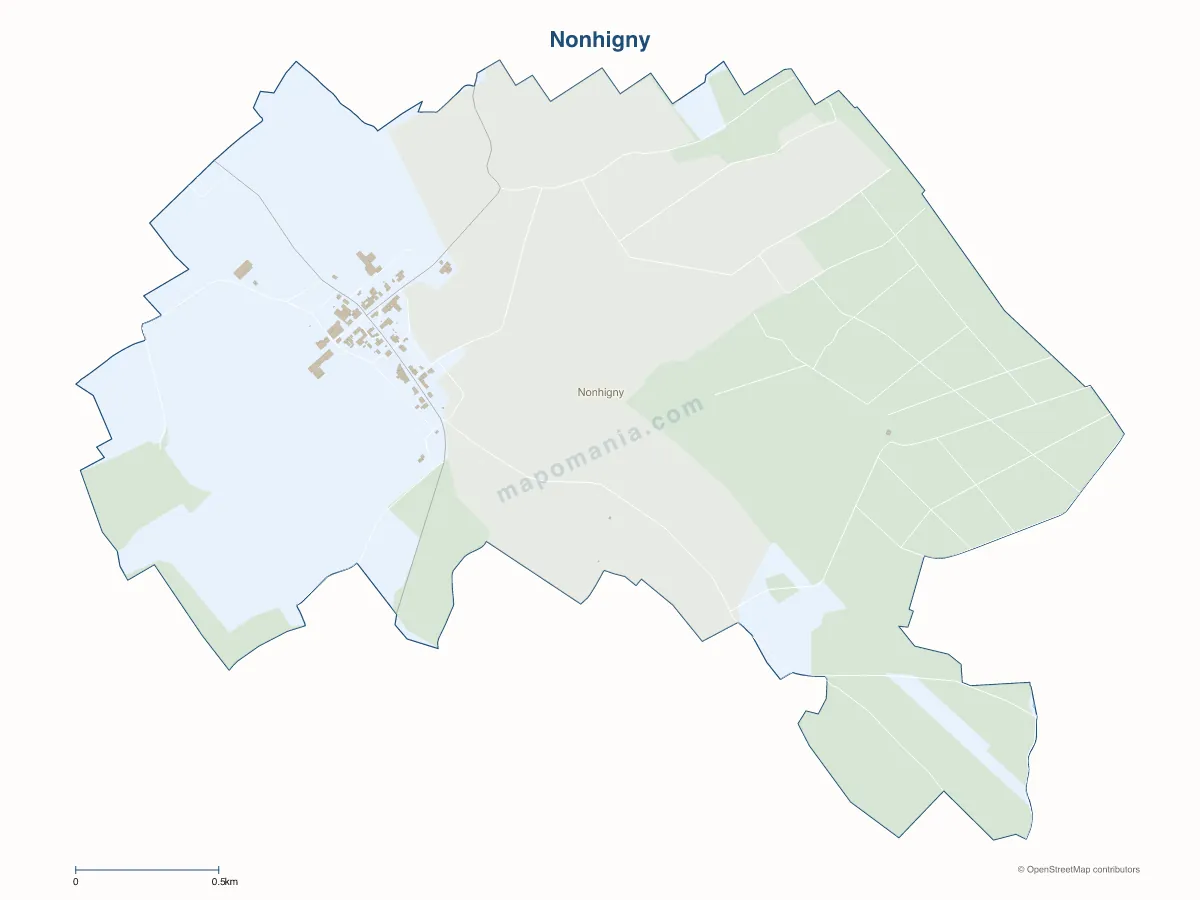 Carte de Nonhigny à personnaliser