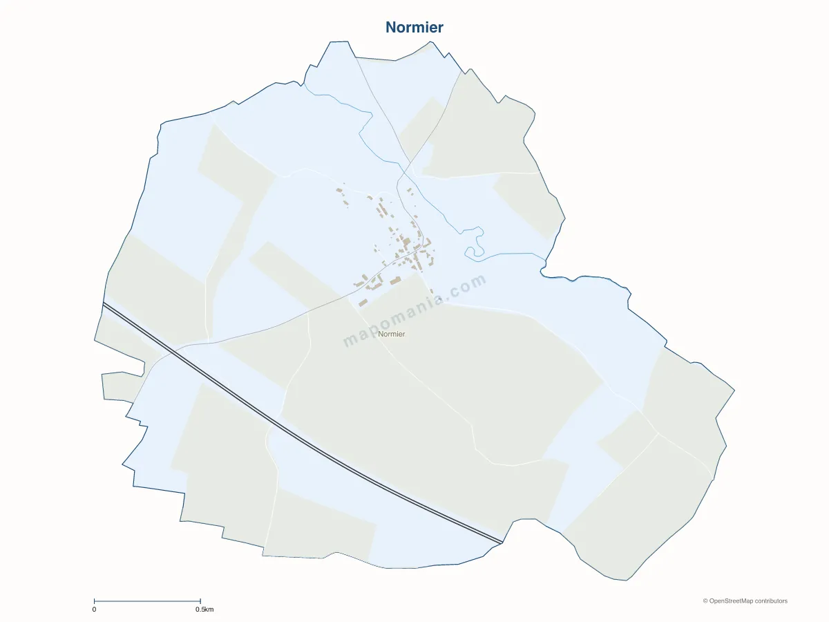Carte de Normier à personnaliser