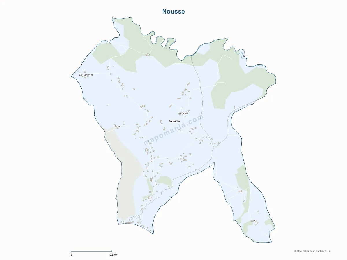 Carte de Nousse à personnaliser