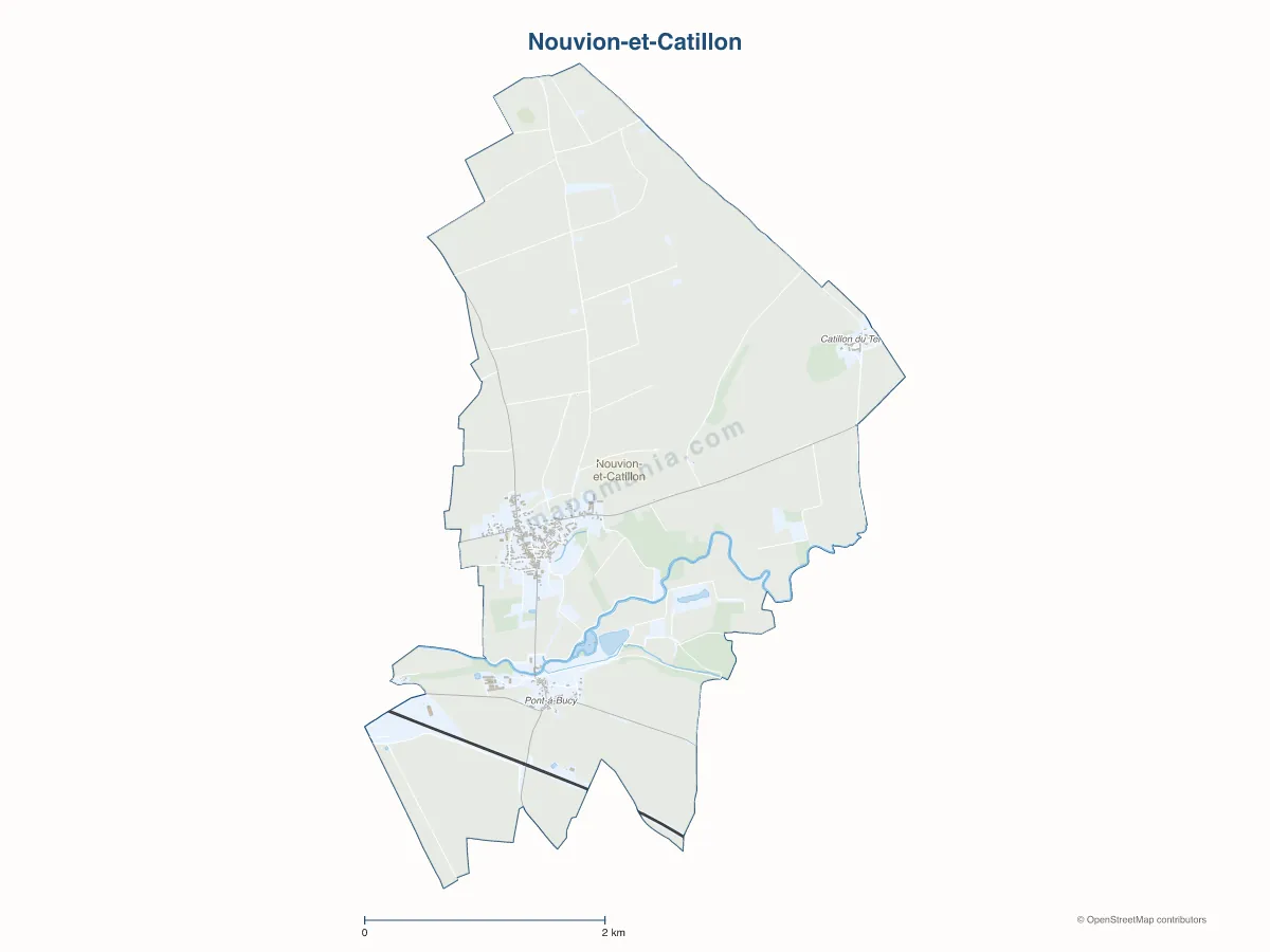 Carte de Nouvion-et-Catillon à personnaliser