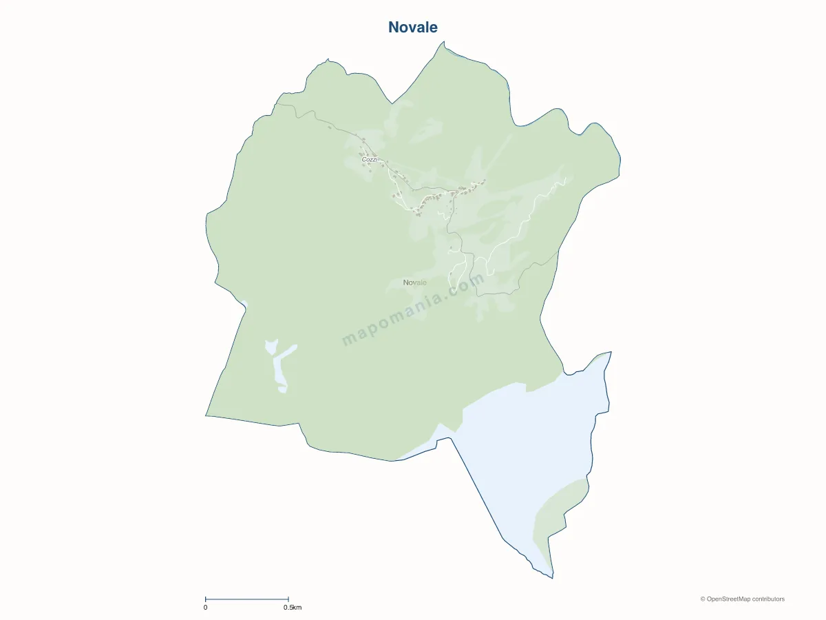 Carte de Novale à personnaliser