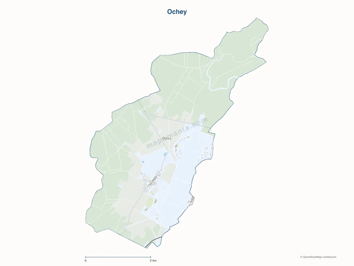 Carte de Ochey à personnaliser