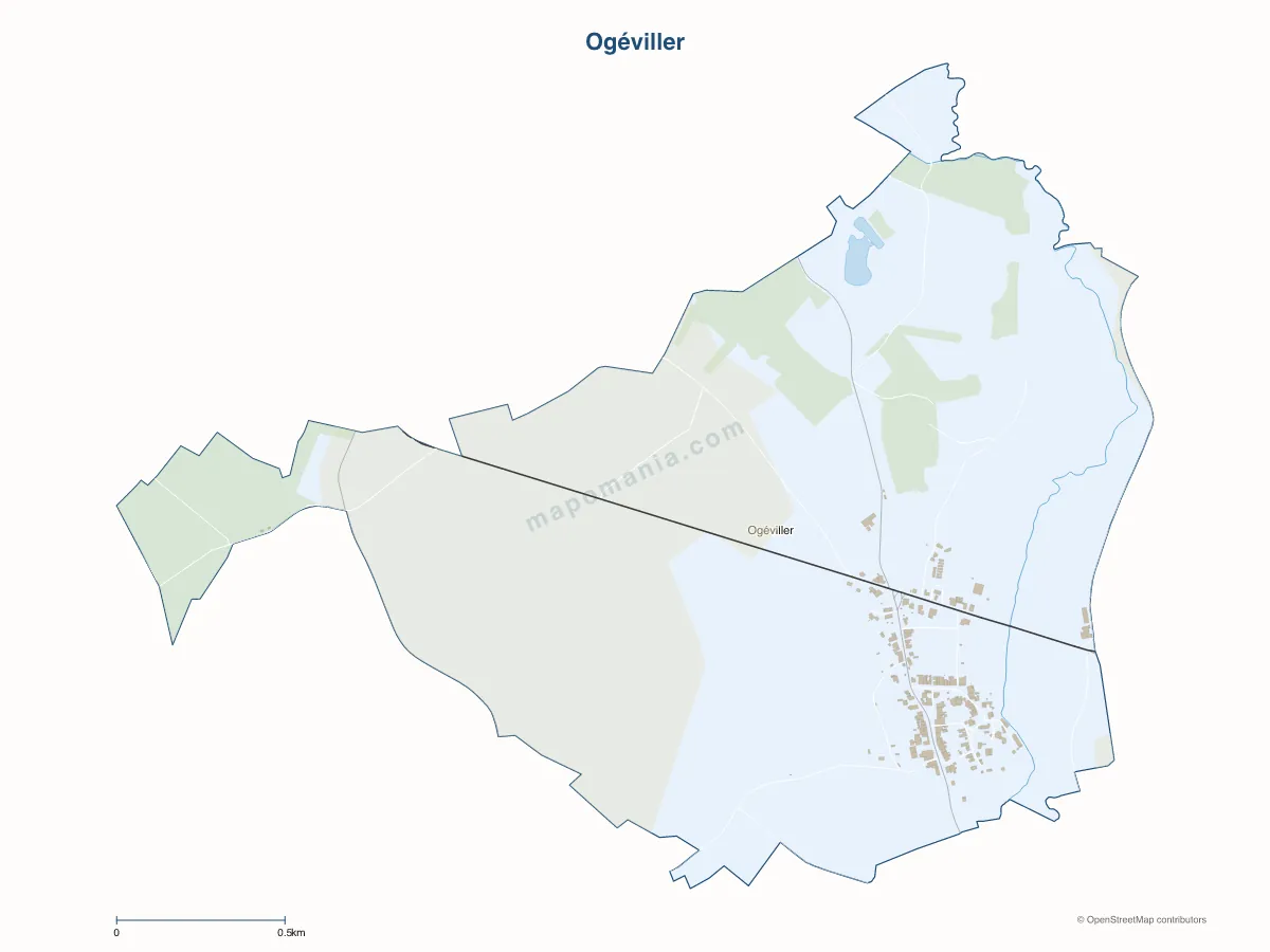 Carte de Ogéviller à personnaliser