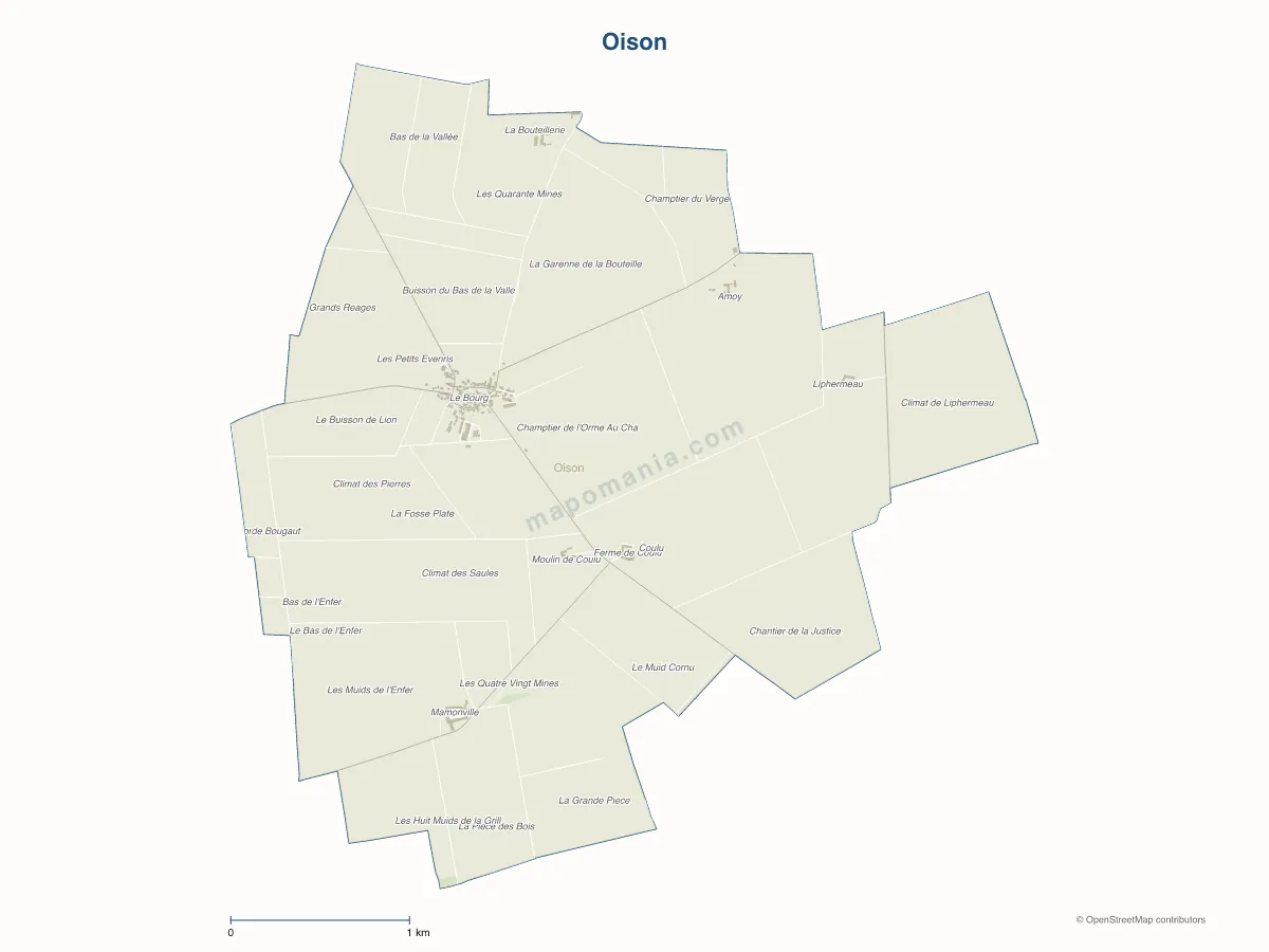 Carte de Oison à personnaliser