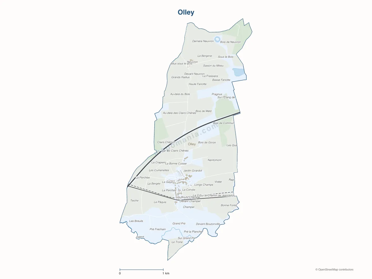 Carte de Olley à personnaliser