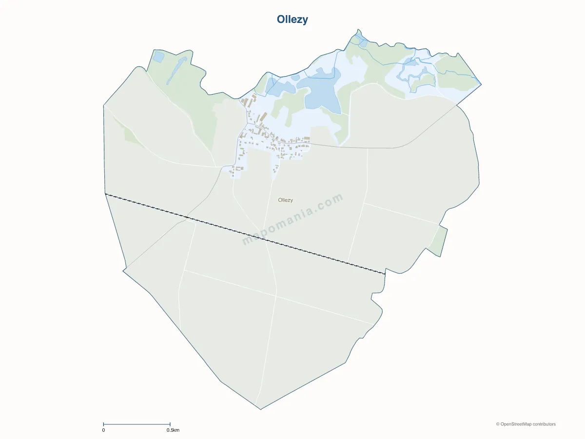 Carte de Ollezy à personnaliser