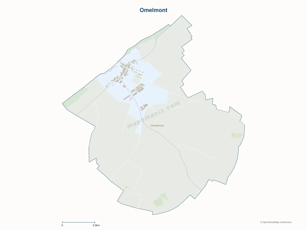 Carte de Omelmont à personnaliser