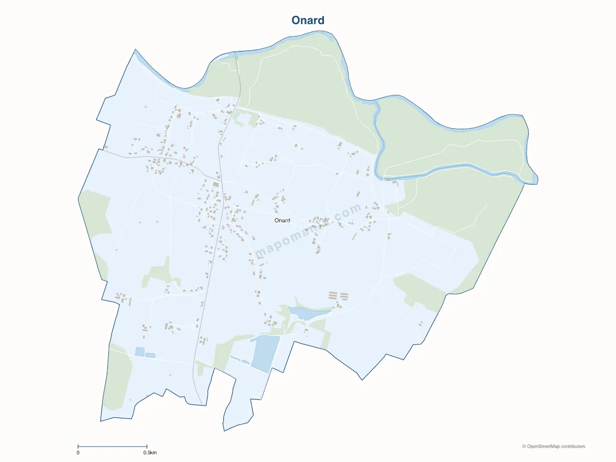 Carte de Onard à personnaliser
