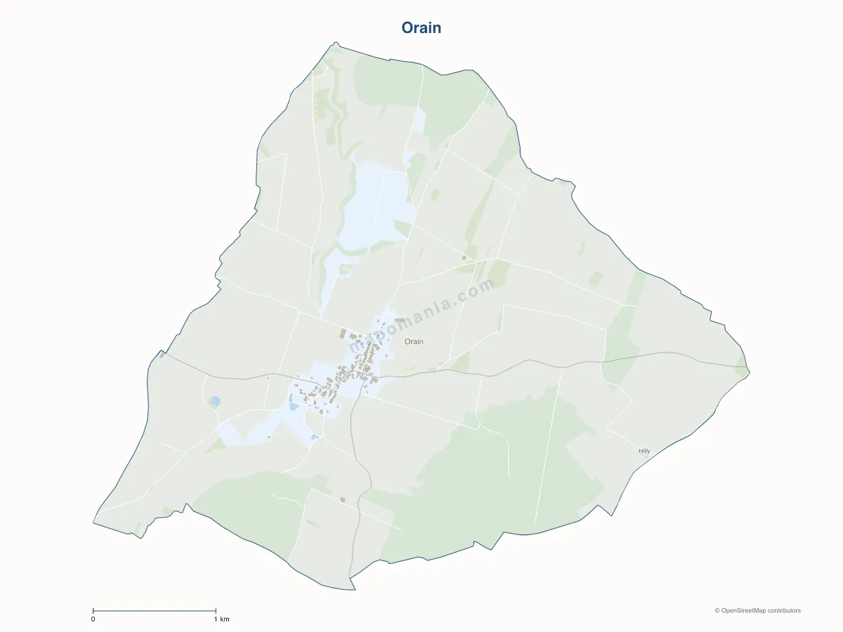 Carte de Orain à personnaliser