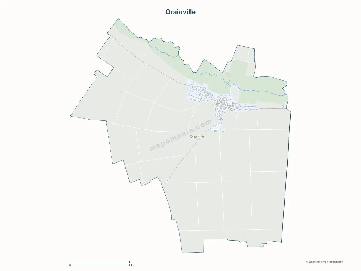 Carte de Orainville à personnaliser