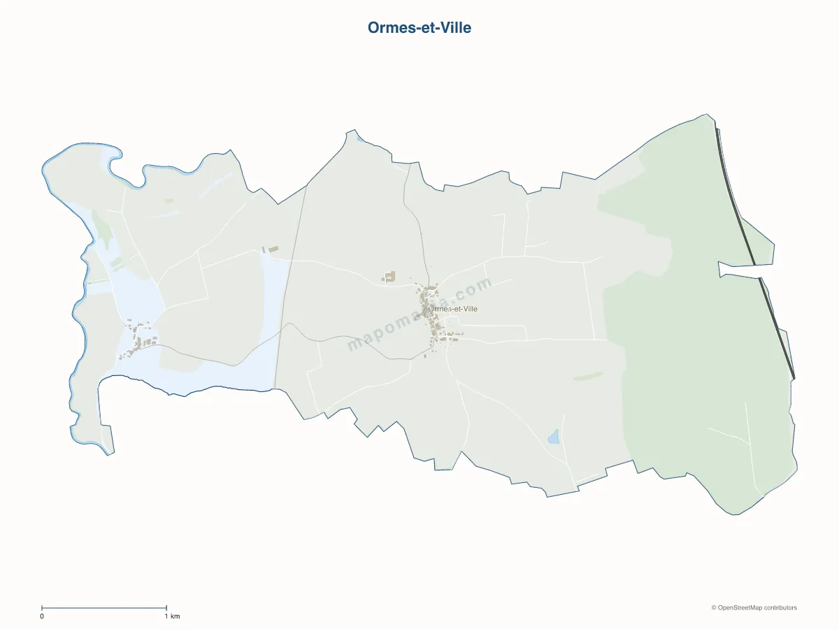 Carte de Ormes-et-Ville à personnaliser