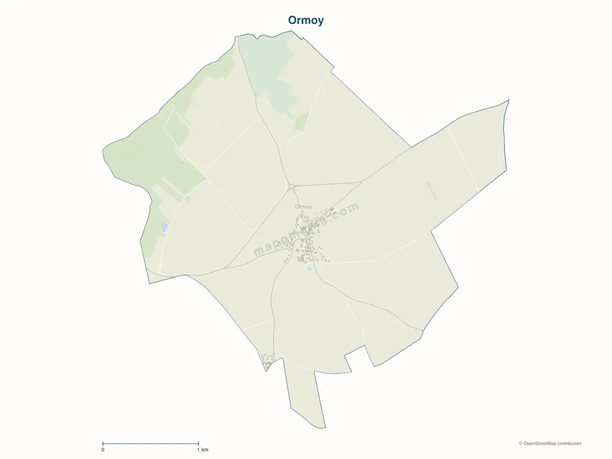 Carte de Ormoy à personnaliser