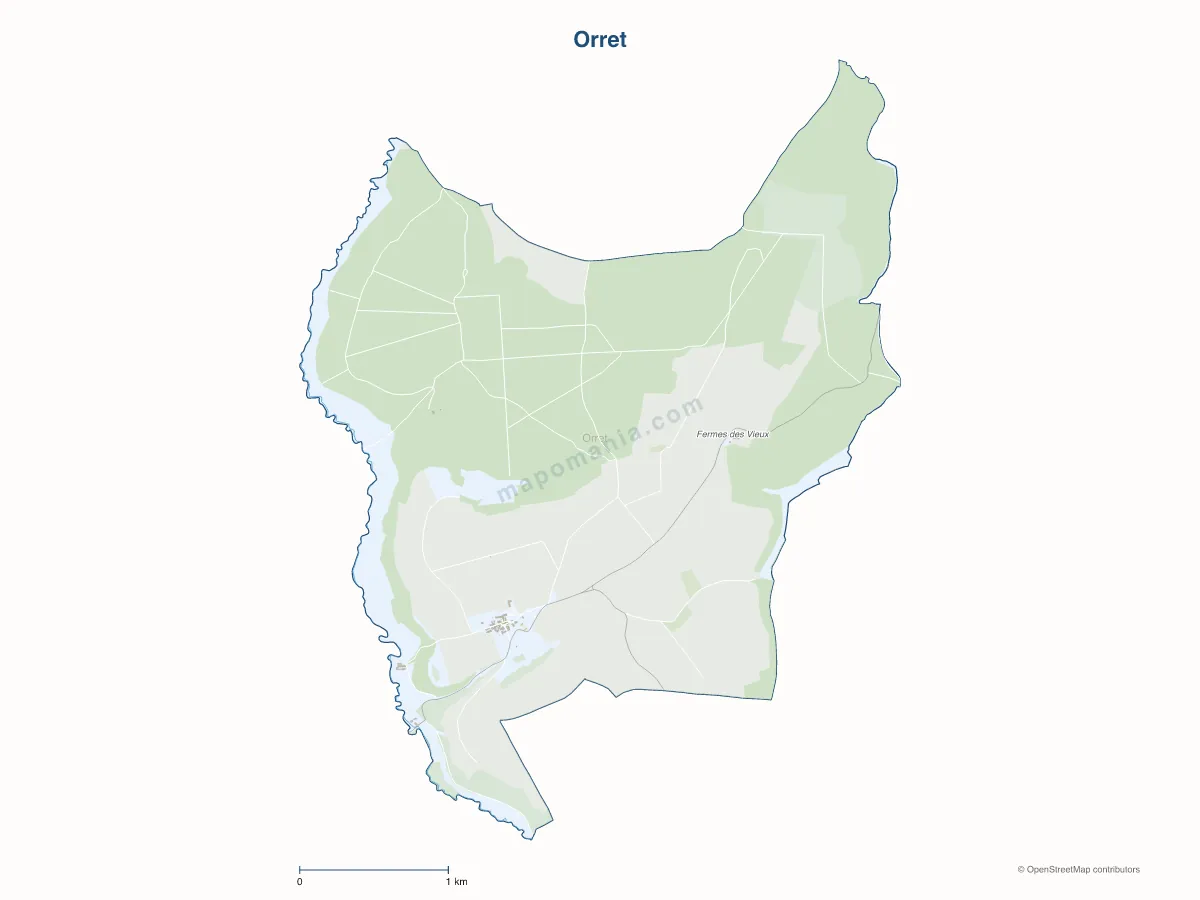 Carte de Orret à personnaliser