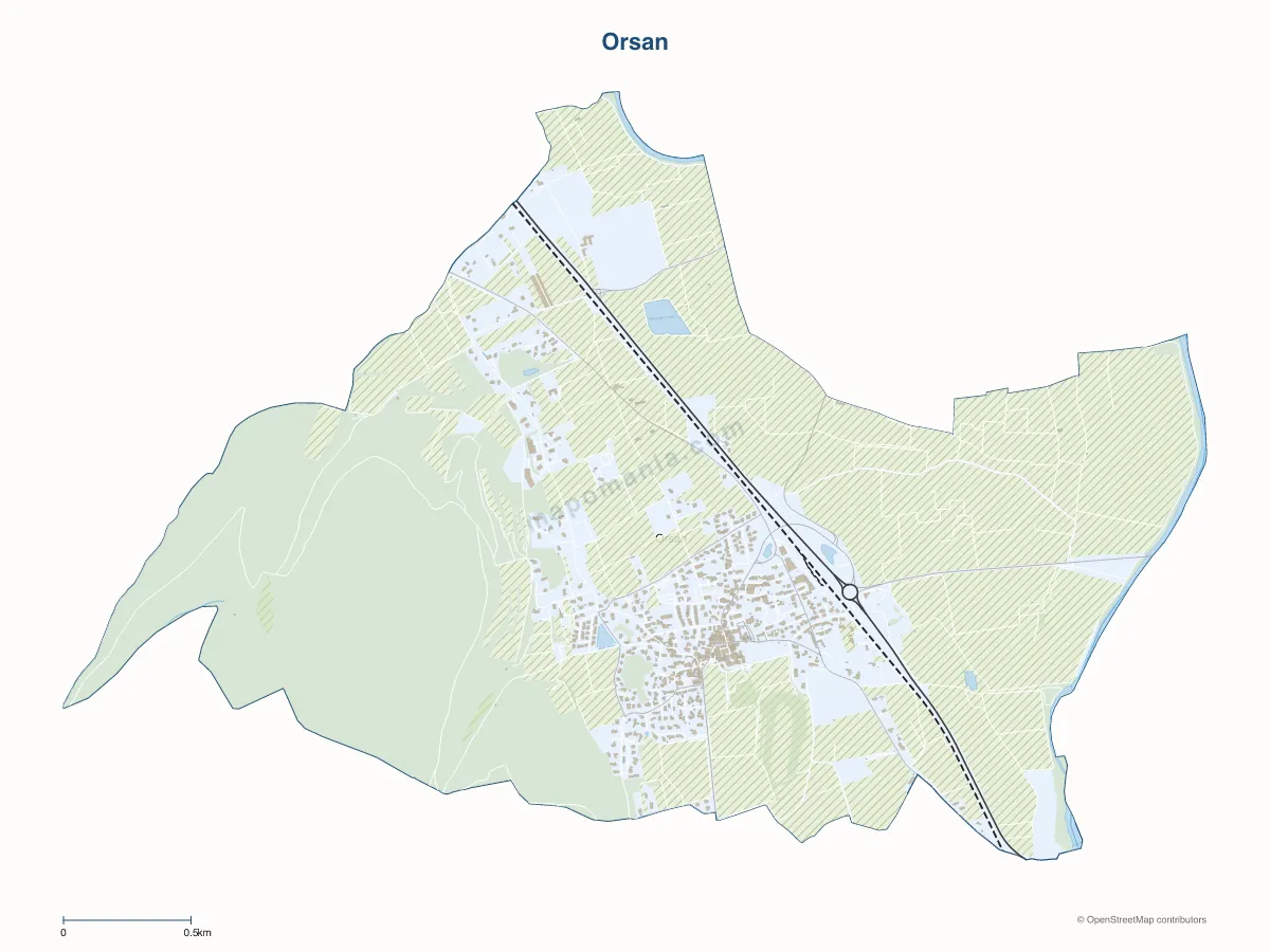 Carte de Orsan à personnaliser