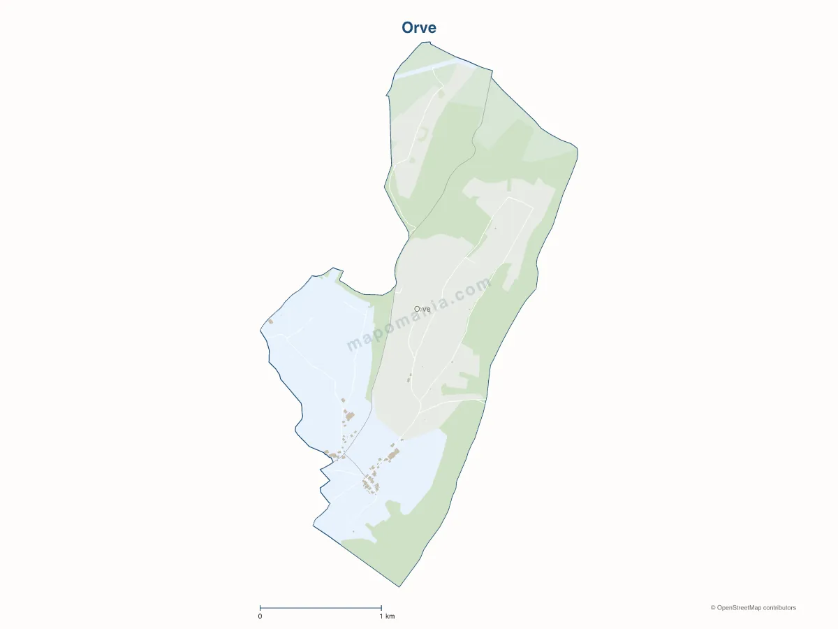 Carte de Orve à personnaliser