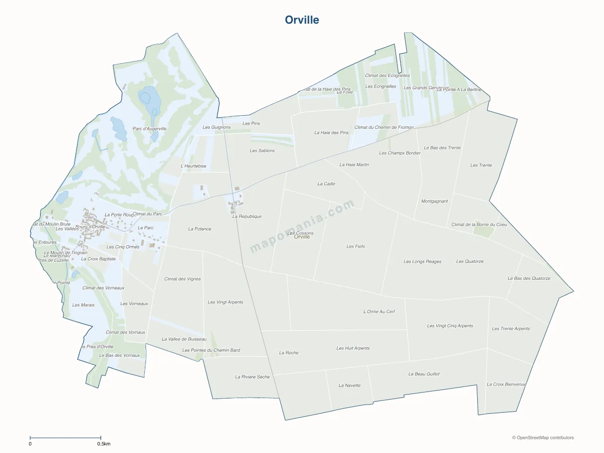 Carte de Orville à personnaliser