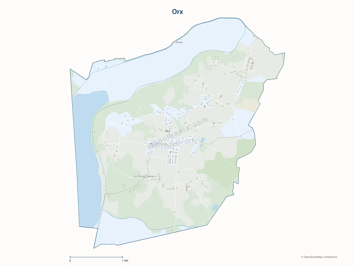 Carte de Orx à personnaliser