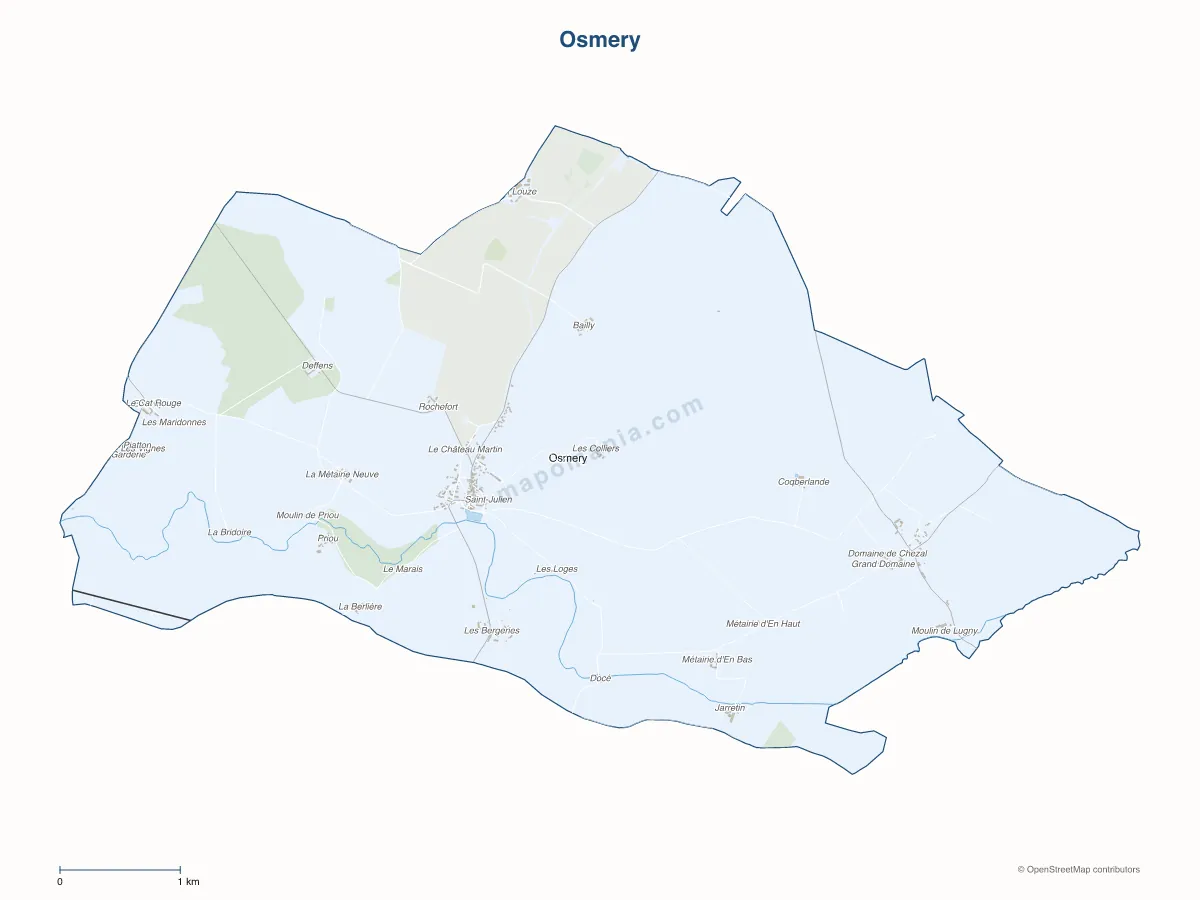 Carte de Osmery à personnaliser