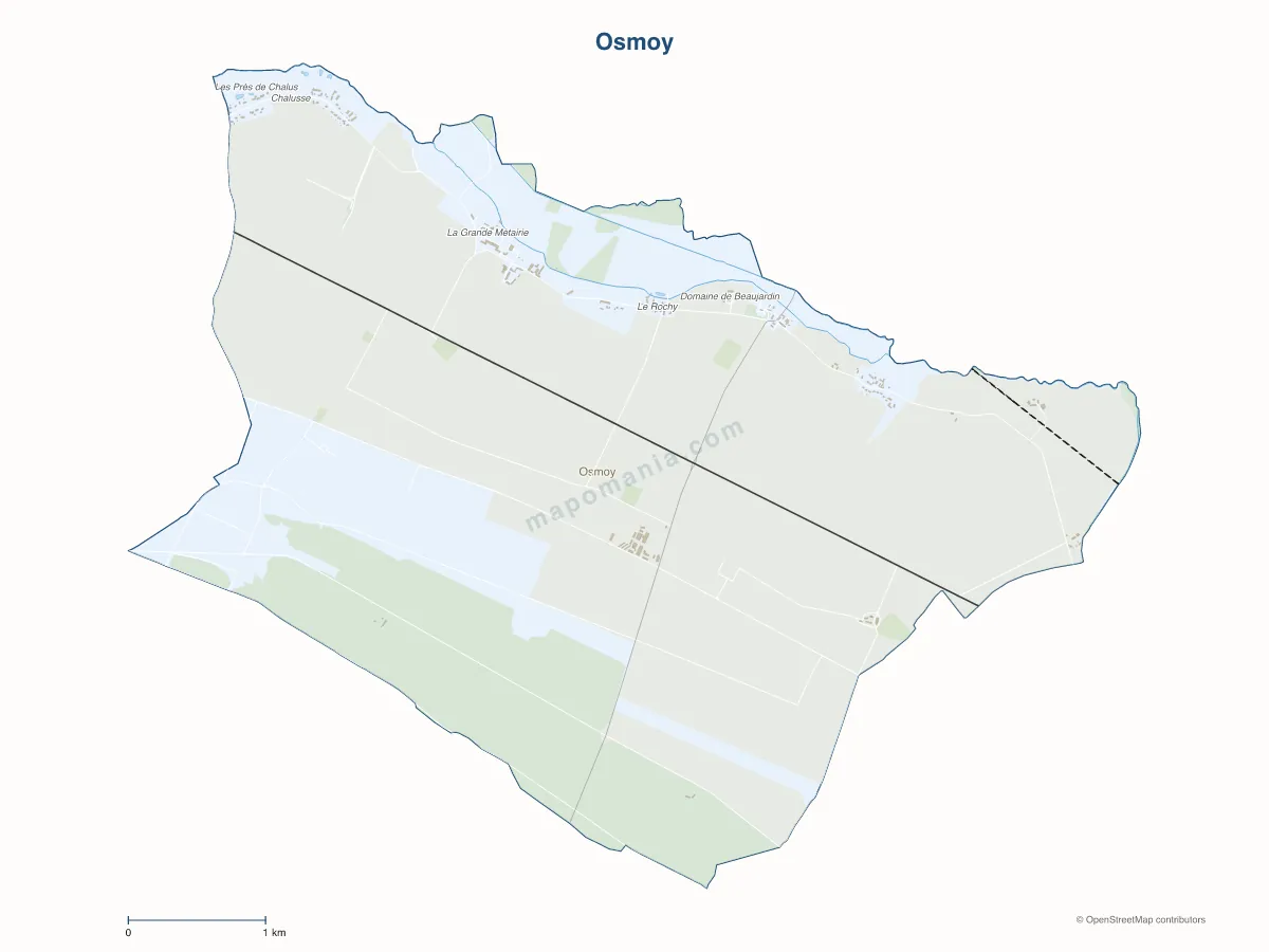 Carte de Osmoy à personnaliser
