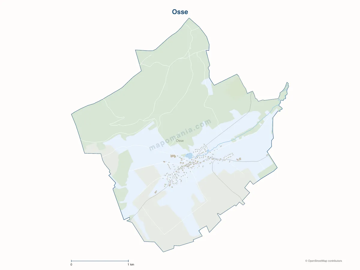 Carte de Osse à personnaliser