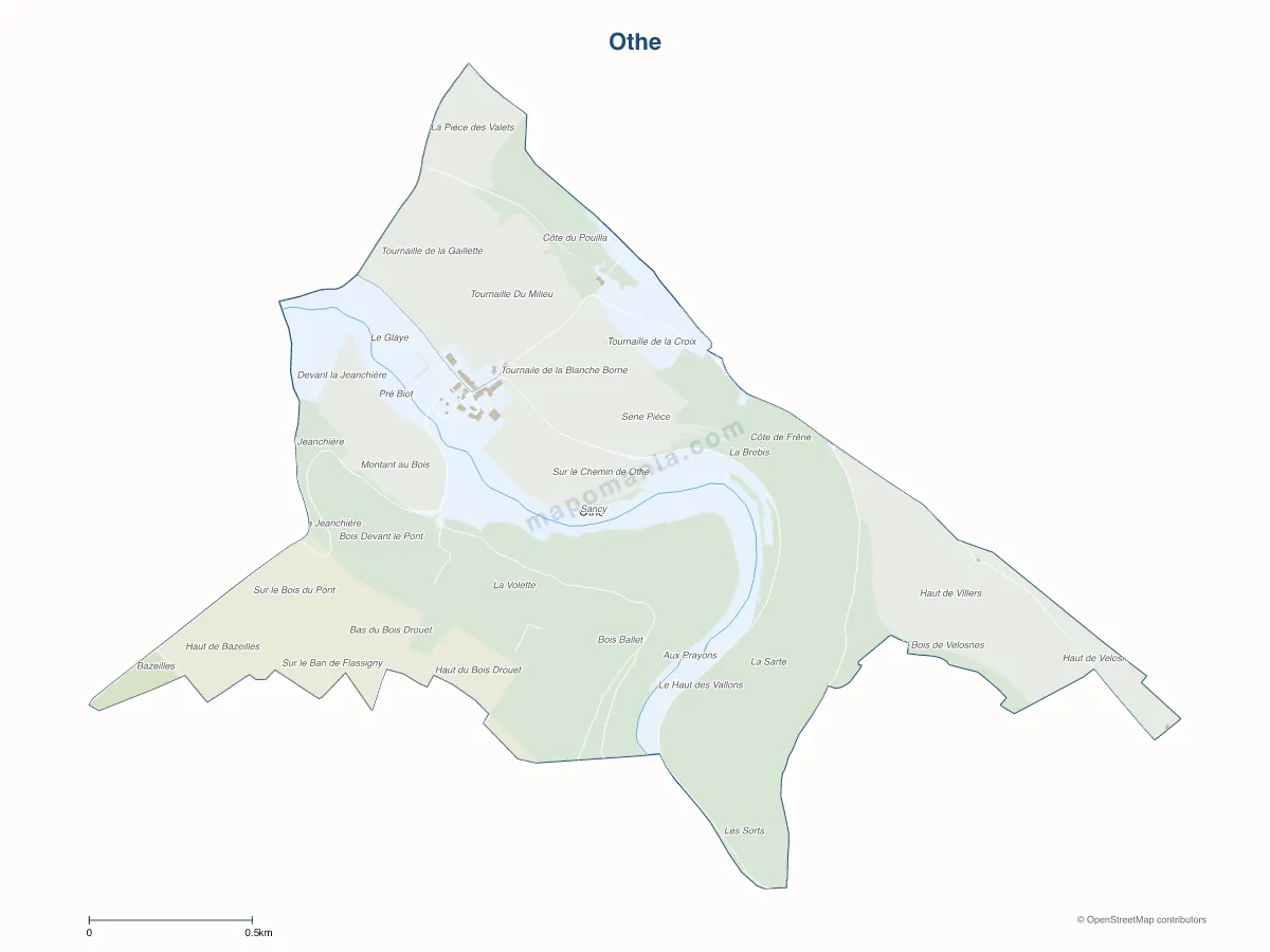 Carte de Othe à personnaliser