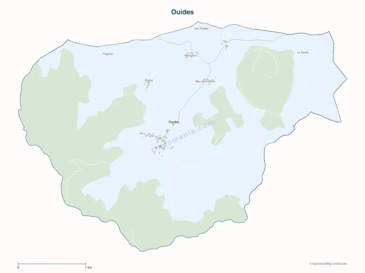 Carte de Ouides à personnaliser