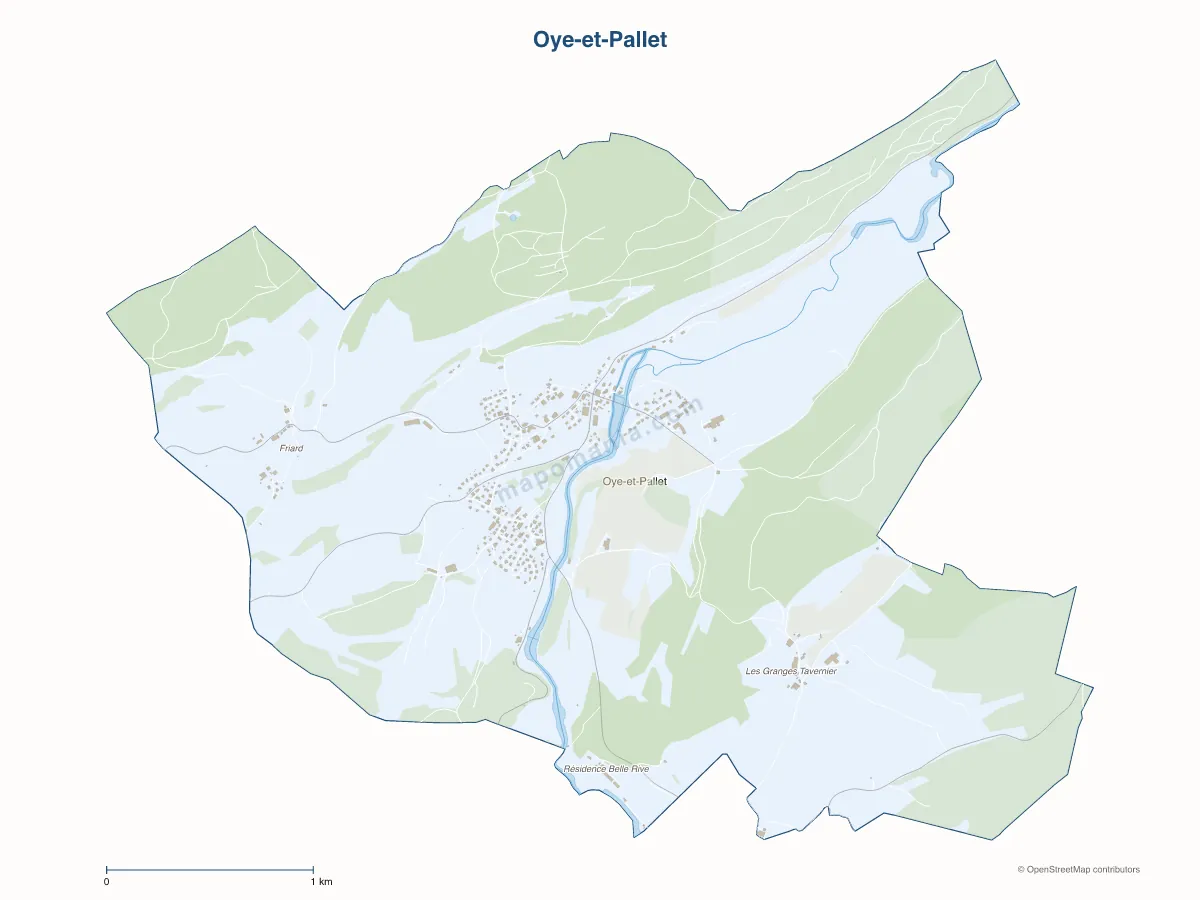 Carte de Oye-et-Pallet à personnaliser