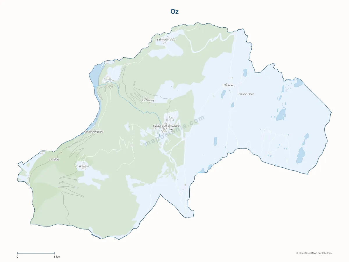 Carte de Oz à personnaliser