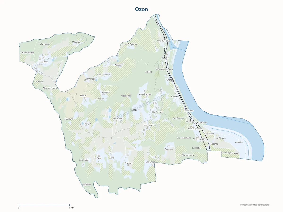 Carte de Ozon à personnaliser