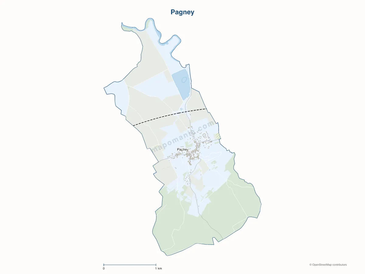 Carte de Pagney à personnaliser