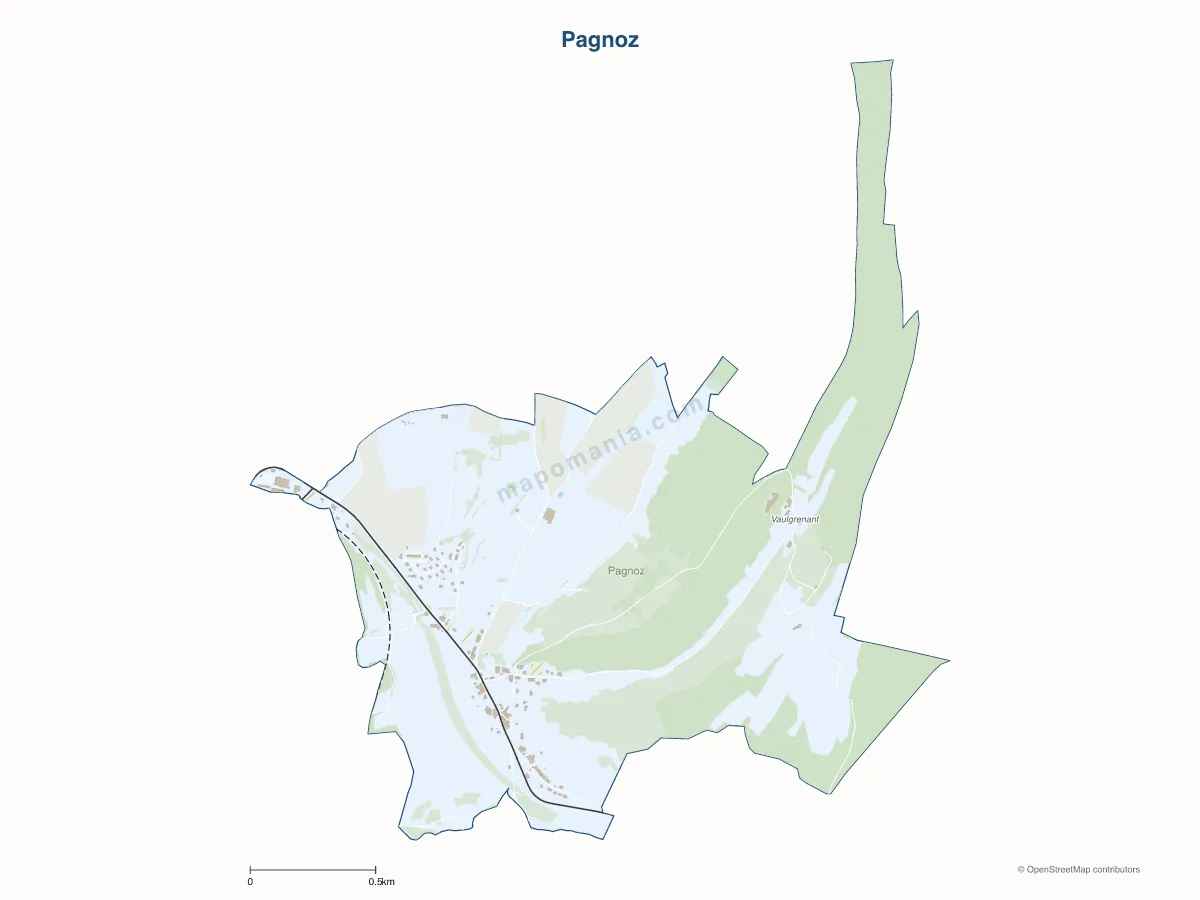 Carte de Pagnoz à personnaliser