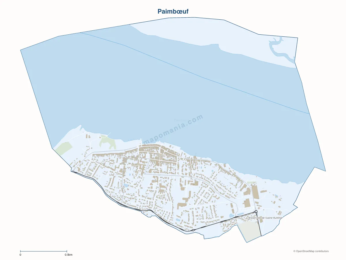 Carte de Paimbœuf à personnaliser