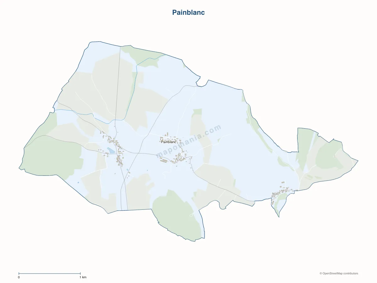 Carte de Painblanc à personnaliser