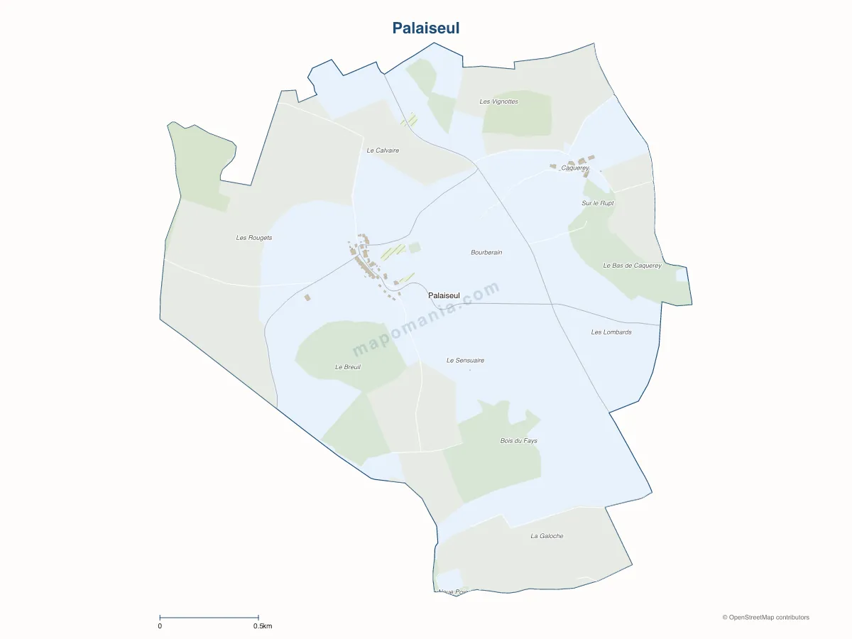 Carte de Palaiseul à personnaliser