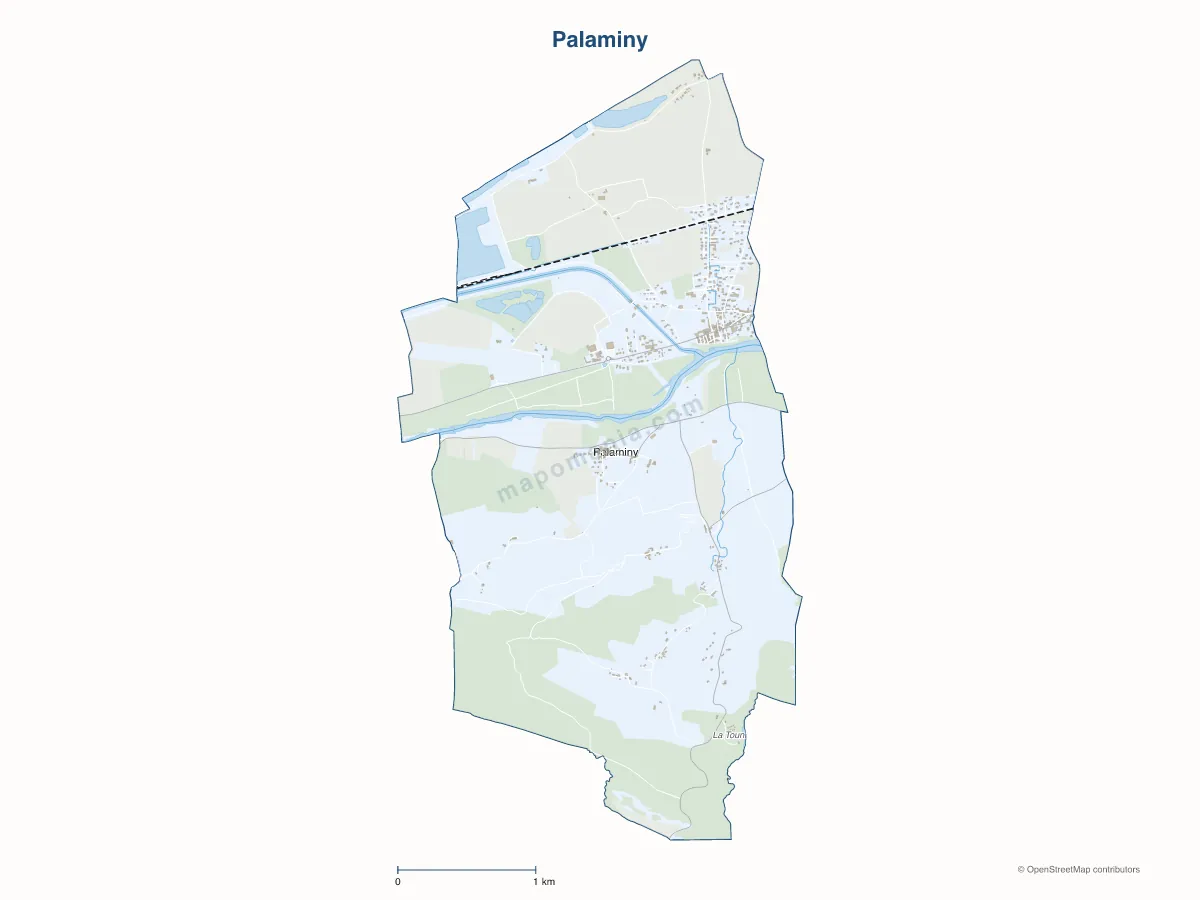 Carte de Palaminy à personnaliser