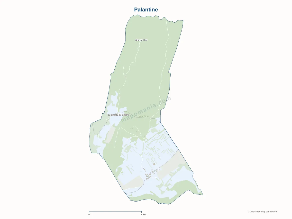 Carte de Palantine à personnaliser