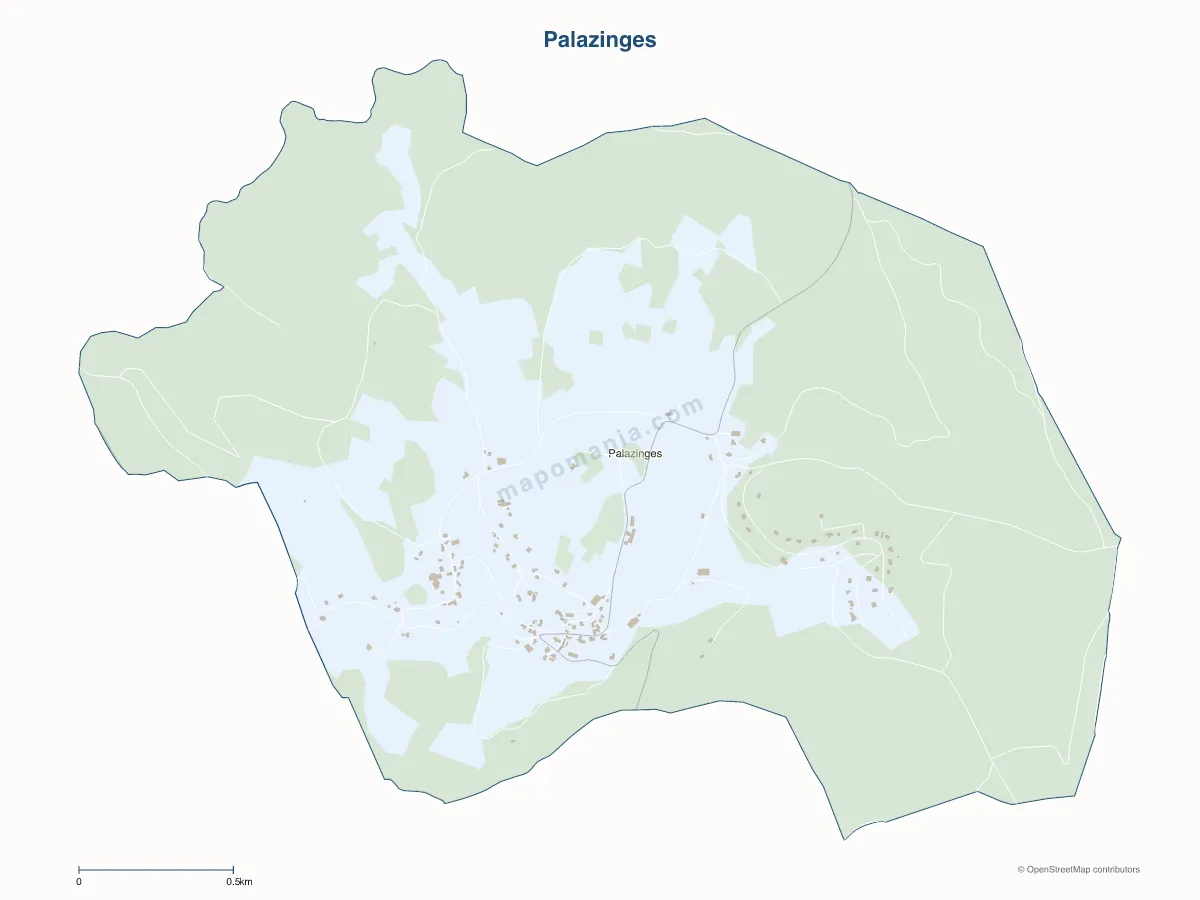 Carte de Palazinges à personnaliser
