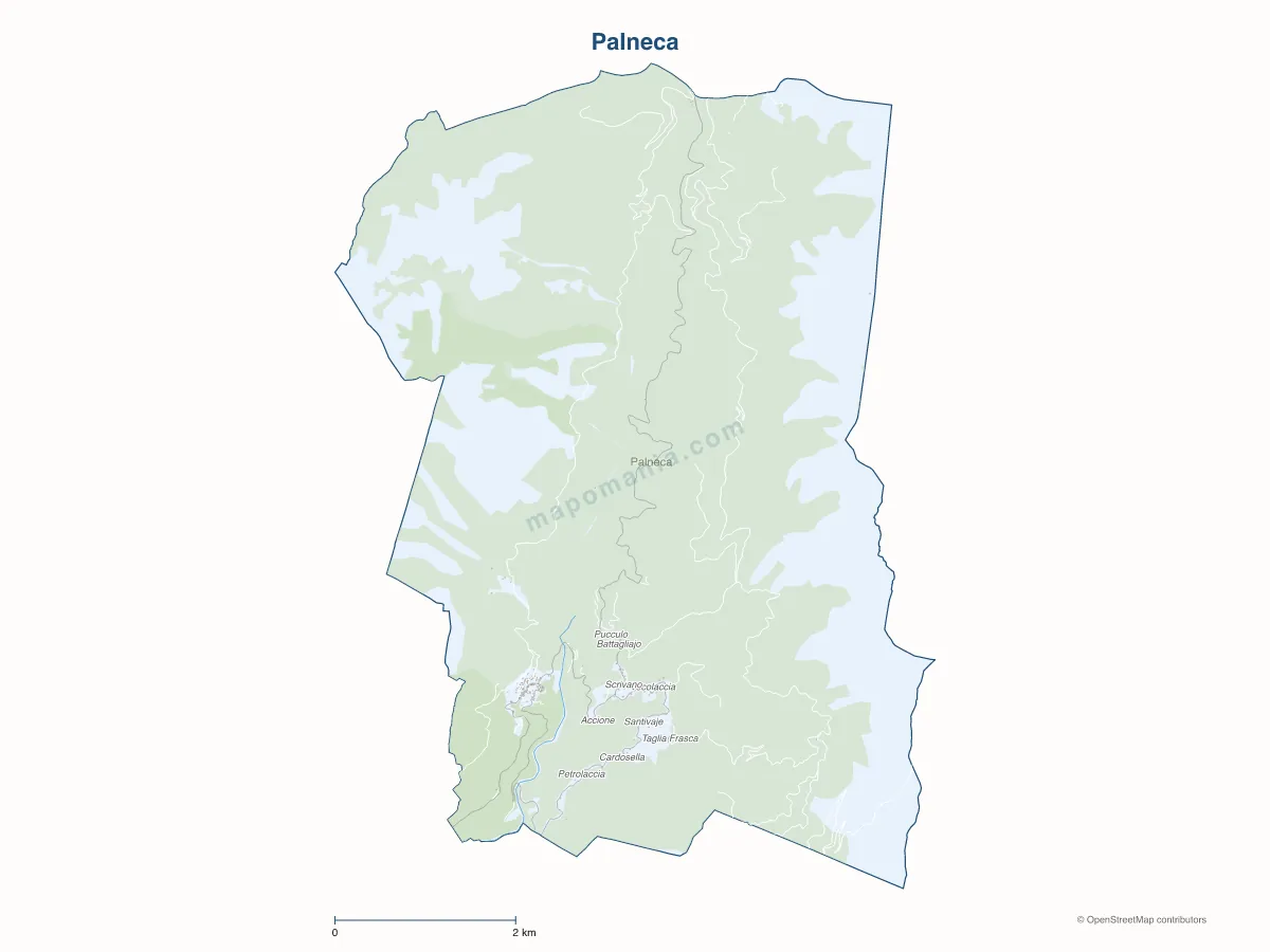 Carte de Palneca à personnaliser