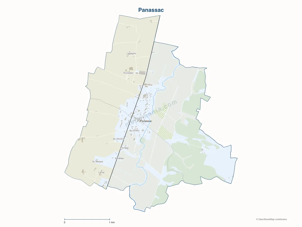 Carte de Panassac à personnaliser